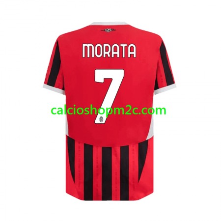 AC Milan Alvaro Morata 7 Maglia Prima 2024/2025 Manica Corta